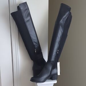 ShoeNTale Sleek Black Over-the-Knee Boots